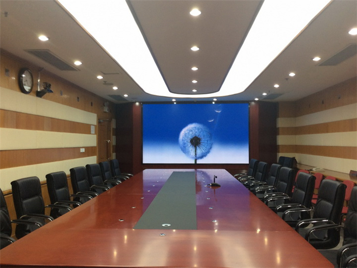 聊城p3会议室led全彩大屏幕厂家上门包安装价格-安防展览网